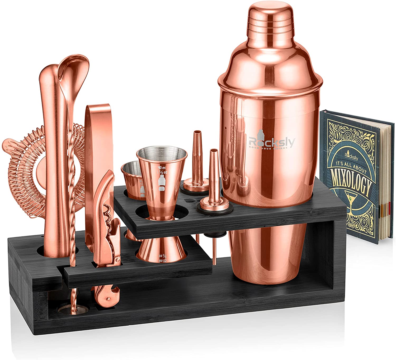 Set Cocktails Drinks Negroni Alcohol NEW Copper Old Fashioned Bar Kit 