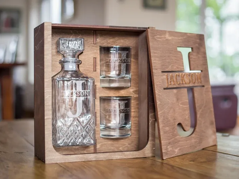 Personalised Whiskey Glass Decanter