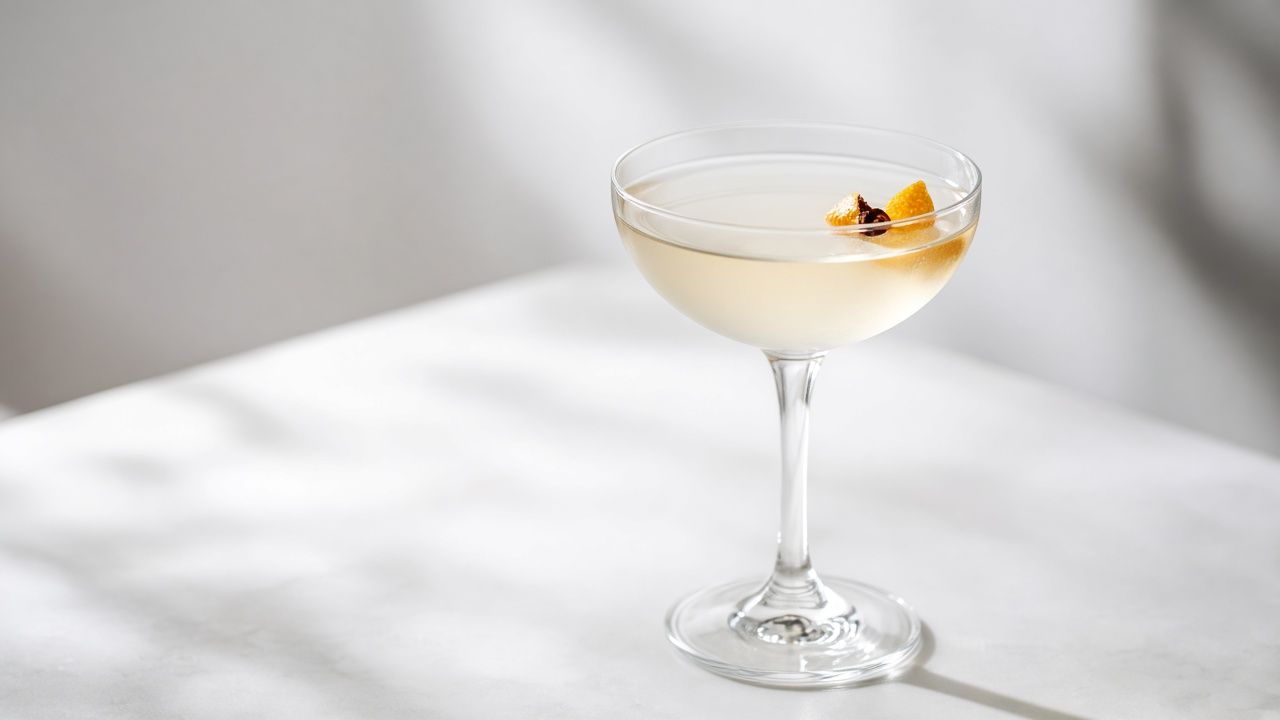 Clarified rum and cognac milk punch