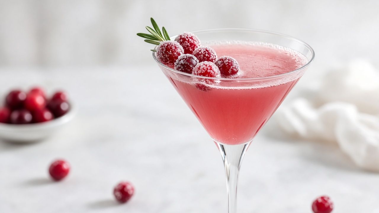 Cranberry bliss martini