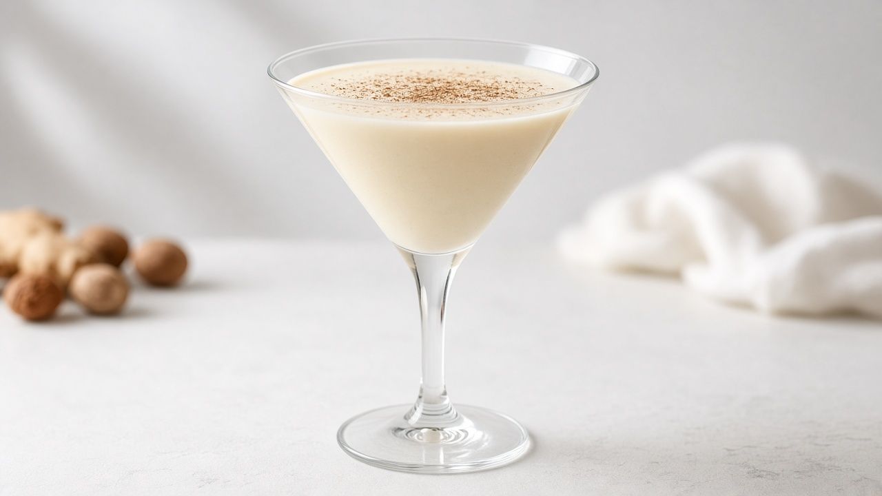 Eggnog martini