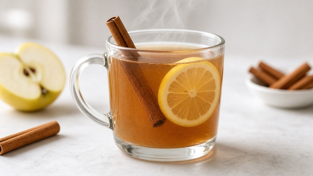 Spiced apple cider hot toddy